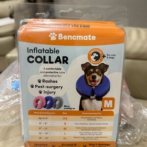 Bencmate Inflatable Collar for Cats & Dogs - Medium